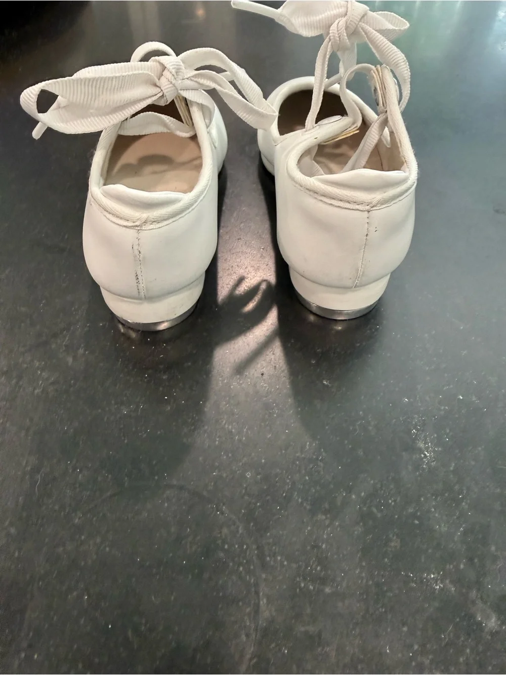 Toddler White Capezio Tap Shows